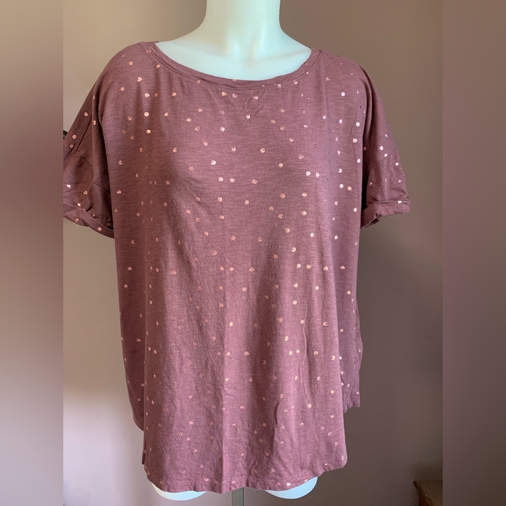 Women's Pink Polka Dot Top